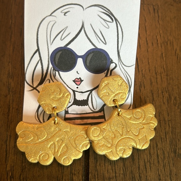 Custom Polymer Earrings Set of 3 - Picture 2 of 7